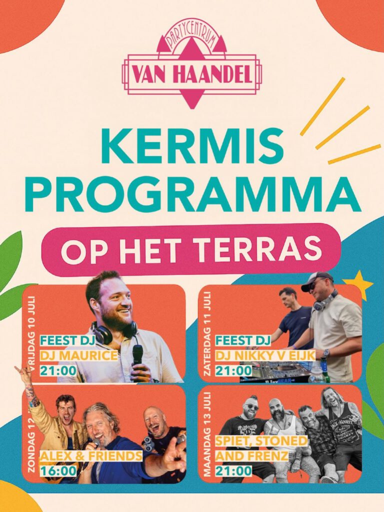 Optreden tijdens een drukbezochte kermis.